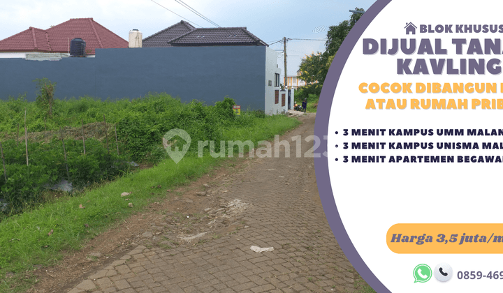 Sertifikat Kavling Perumahan 5 Menit Kampus Brawijaya Malang Cocok Bangun Kost