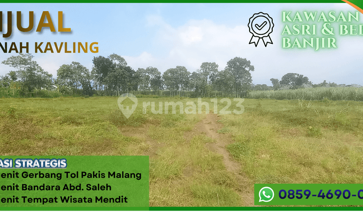 Jual Kavling Cocok Bangun Rumah 3 Menit Bandara Abd Saleh Malang Sertifikat