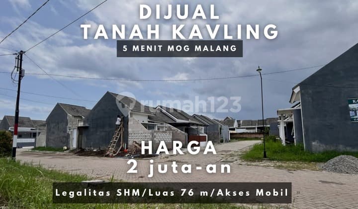 For House Construction 5 Minutes from Unmer Malang Campus Sell SHM Land