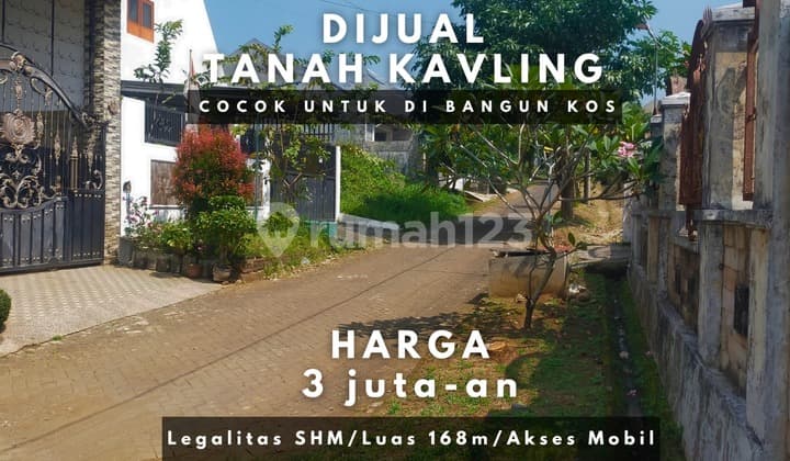 Suitable for Building a Boarding House, Road Width 6 Meters, 5 Minutes to UIN Malang Campus, Land Plot for Sale