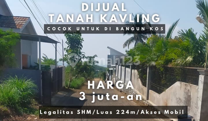 Perfect for Building a Boarding House, 5 Minutes from Begawan Apartment, Tlogomas, Malang – Freehold Land for Sale