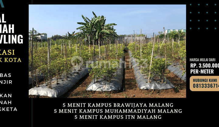 5 Menit Kampus Umm Malang Jual Kavling SHM Split