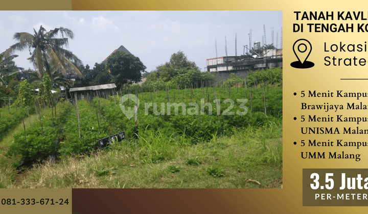5 Menit Kampus Uin Malang Kavling Dijual Sertifikat Pecah