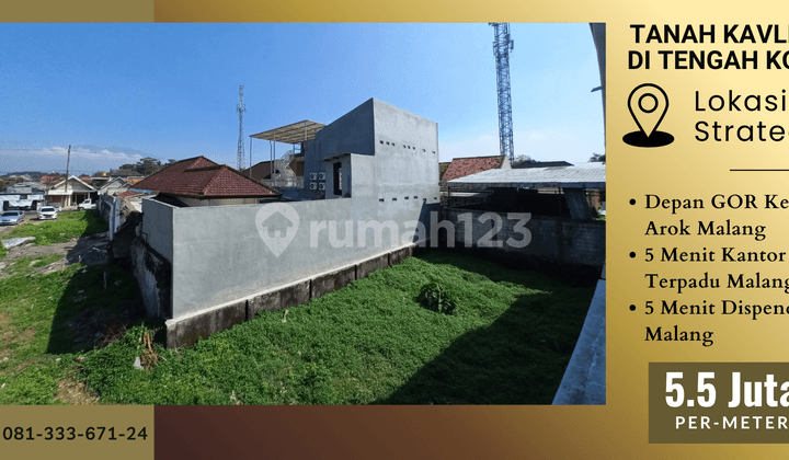 Kavling Dijual Sertifikat Pecah 5 Menit Universitas Terbuka Malang