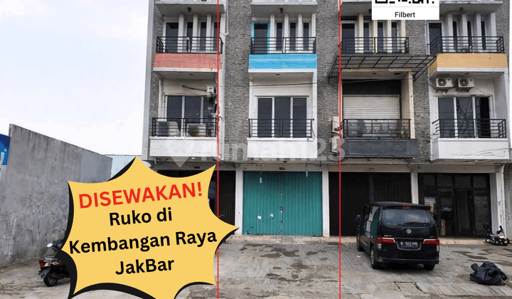 Disewakan Ruko Kembangan Raya, Jakarta Barat, 4×15 M², 3½ LT