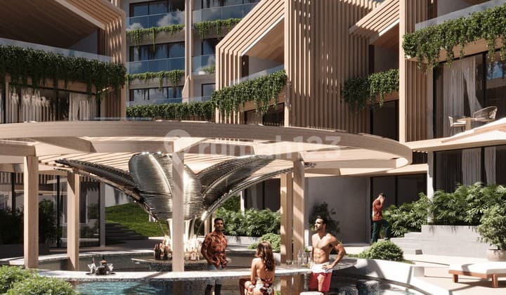 Kompleks Vila dengan Pemandangan Alam yang Unik di Tepi Laut di Bukit