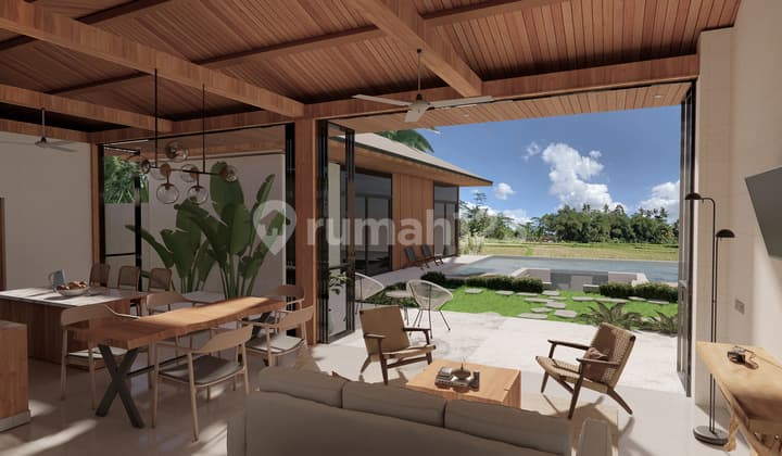 Vila Investasi yang Menghadap ke Hutan dan Sungai di Ubud