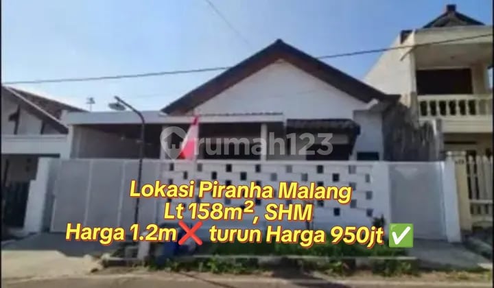 Di Jual Rumah Siap Huni Dekat Suhat Lokasi Jl Ikan" Lowokwaru Tulusrejo Suhat Kota Malang