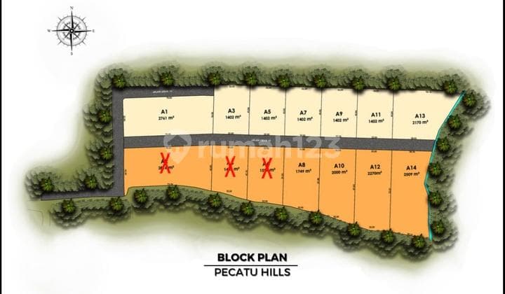 Tanah Kavling SHM Zona Kuning Dekat Pantai Melasti Pecatu Bali