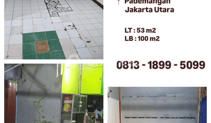Dijual.!!! Rumah, 2 Lantai, SHM, Pademangan
