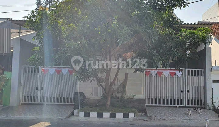Rumah Dijual Rungkut Asri Timur Surabaya 3,25M Tanah Luas Carport 2 Mobil Dekat Upn dan Merr