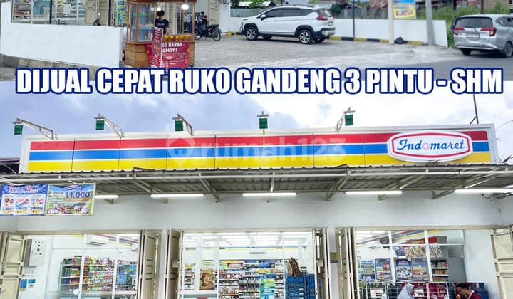 Dijual Cepat Ruko Gandeng 3 Pintu Jl Hamparan Perak Deli Serdang