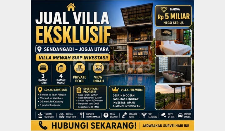 Villa Jogja Utara - High Income Potential Private Luxury Villa