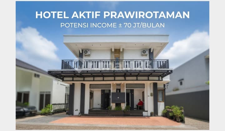 Passive Income, Hotel Jogja Prawirotaman Aktif Full Furnished Cashflow 70 Juta