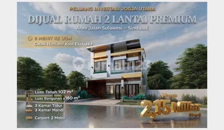 House Near UGM Sinduadi Premium Ready-to-Occupy 2-Story Residence