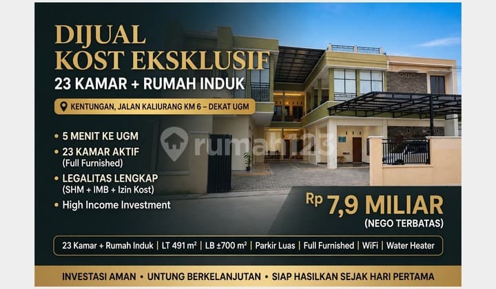 Active Boarding House Jakal KM 6 - Stable Income ±30 Million+/Month