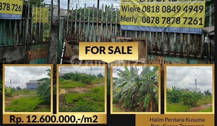 Dekat Akses Tol, Tanah, SHM, Dekat Akses Pelabuhan, di Batu Ceper