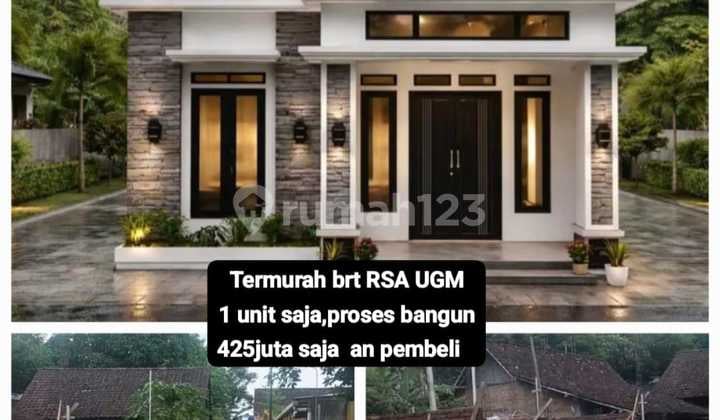 Dijual Rumah 1 Unit Rumah Proses Bangun di Barat Rsa Ugm Dekat Pasar Cebongan Sleman.jk40