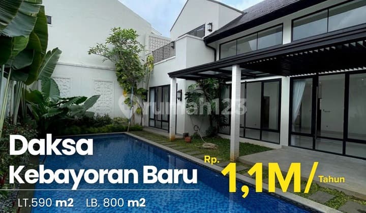 Rumah Daksa Kebayoran Baru Disewakan