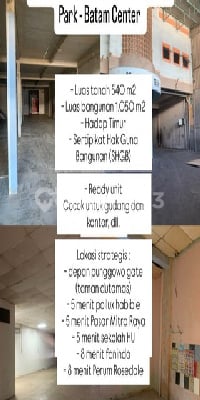 Disewakan Gudang Kara Batam Centre Industri