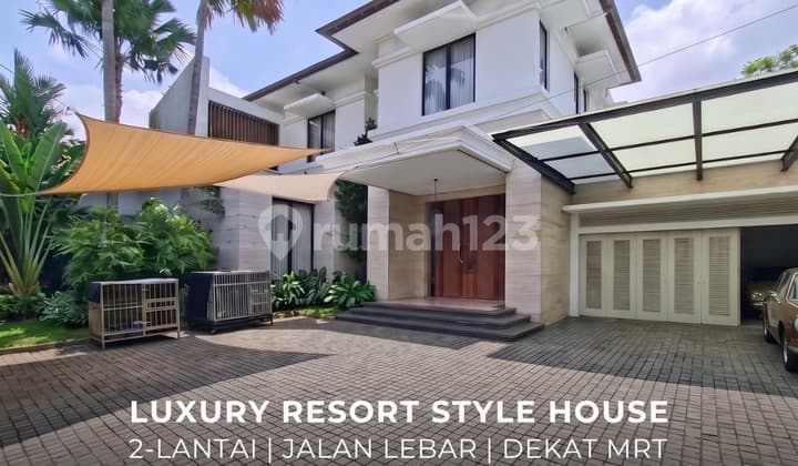 For Sale-Di Jual Rumah Bergaya Resort di Çipete Utara Baru Jakarta Selatan