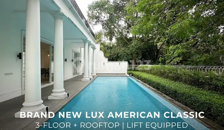 For Sale Rumah Mewah Baru Brand New Luxurious American Classic House di Menteng Jakarta Pusat