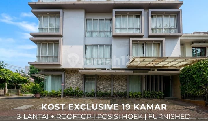 Price Reduced 40M > 37.5M Negotiable!! For Sale / Exclusive Boarding House with 19 Rooms, Bendungan Hilir - South Jakarta Furnished, Corner Unit, Commercial Area
