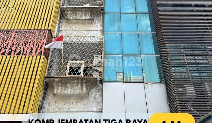 Dijual Ruko 5 Lantai di Jembatan Tiga Raya
