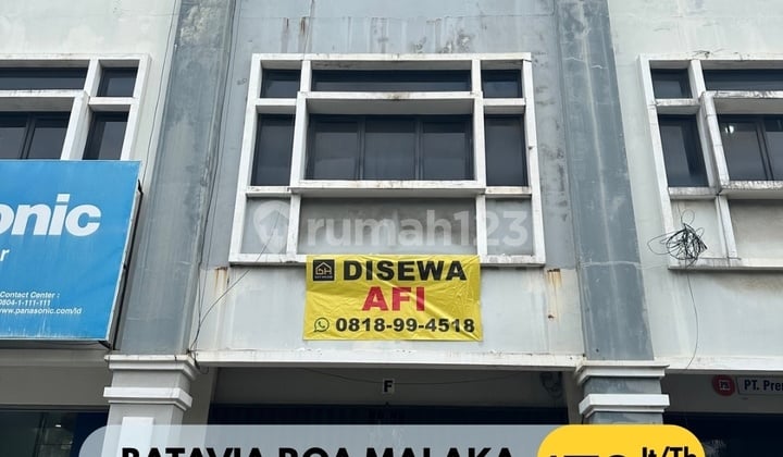 Disewa Ruko Batavia Jalan Tiang Bendera Roa Malaka