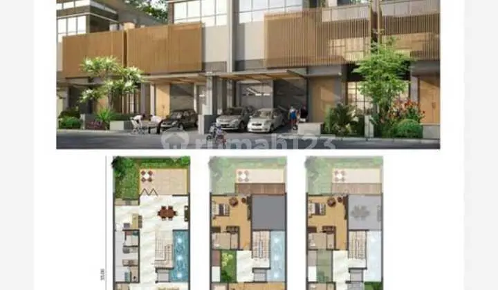 Dijual Rumah Golf Island Type Bougenville 3 Lantai Rapih Siap Huni