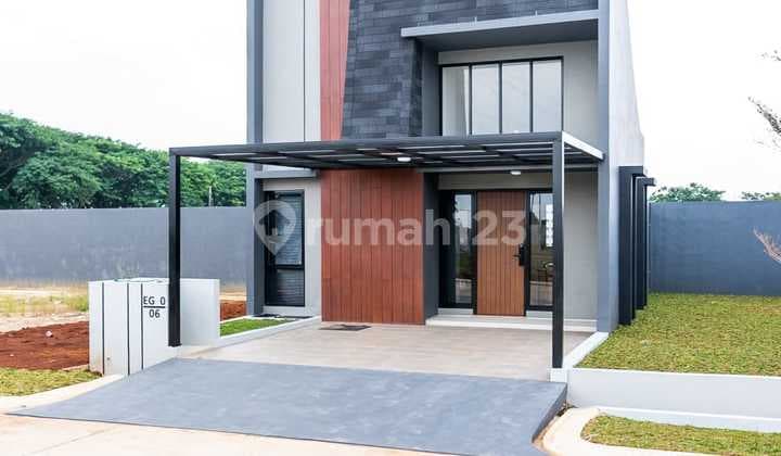 Rumah Baru Hook 1 Lantai Dekat Stasiun di Pisangan Bekasi