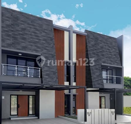 Rumah Baru Hook 2 Lantai di Pisangan Bekasi Dekat Akses Tol Baru