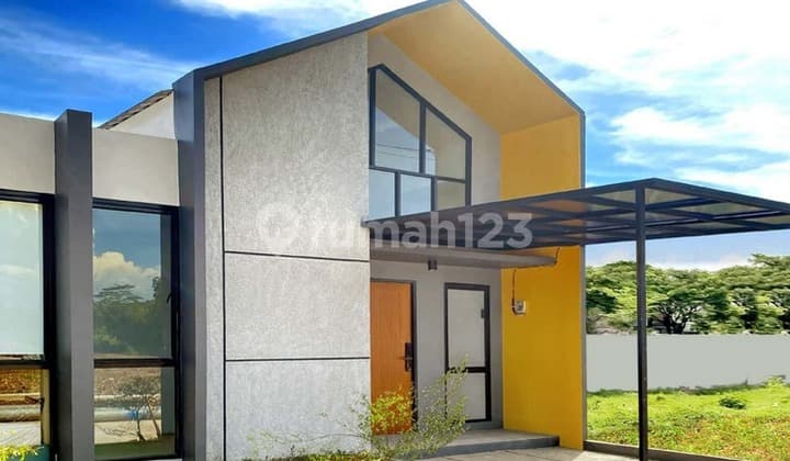 New Scandinavian 1-Story House with Freehold Title Near KRL Access in Bogor