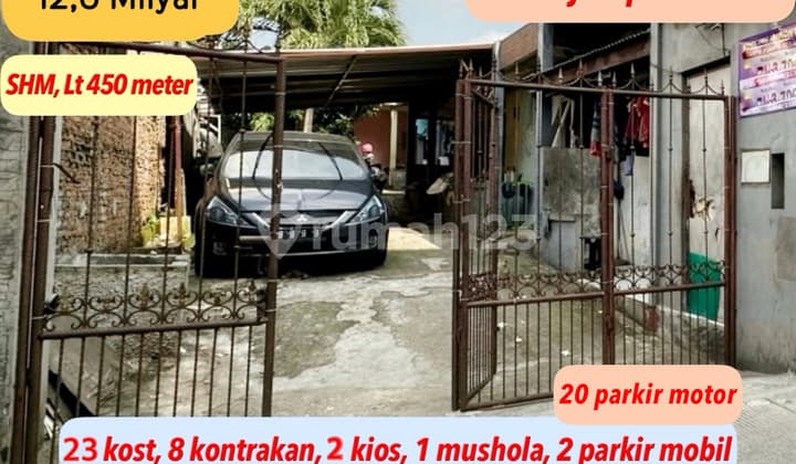 Dijual Kosan,Kontrakan&Kios Omset 360Juta, Pinggir Jalan Jakarta Selatan