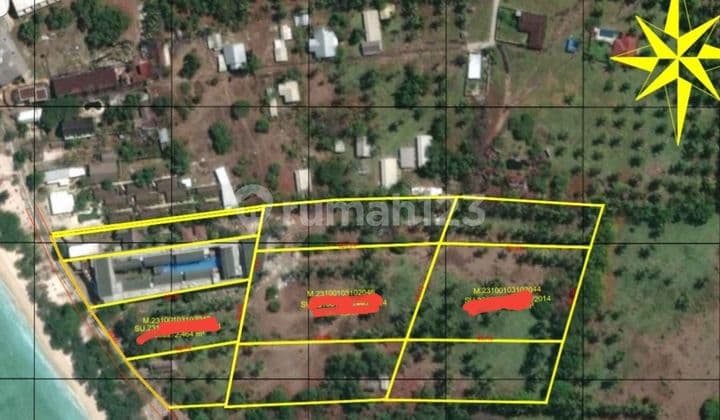 tanah beach front di gili trawangan lombok