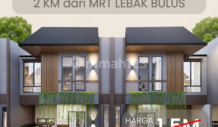 Rumah 2 Lantai di Rempoa Ciputat Dekat Tol dan MRT Lebak Bulus