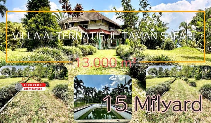 Villa layak huni dijual hanya hitung tanahnya saja di megamendung jln alternatif taman safari