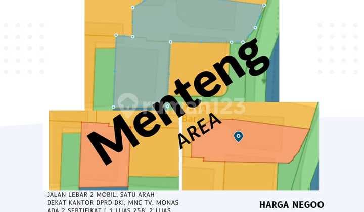 "Tanah Dijual Menteng 636 m², Lokasi Strategis, Harga Nego!"