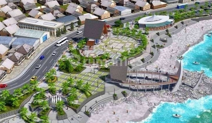 Resort Dibibir Pantai Dan Jalan Utama Pelabuhan Ratu Samping Alun Alun