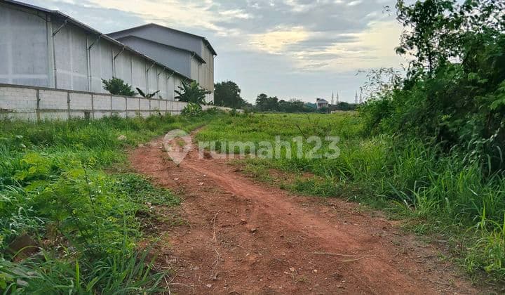Industrial Land For Sale 40 Feet Access .Hot Mix Concrete Only 15 Minutes From Cikupa Toll Road