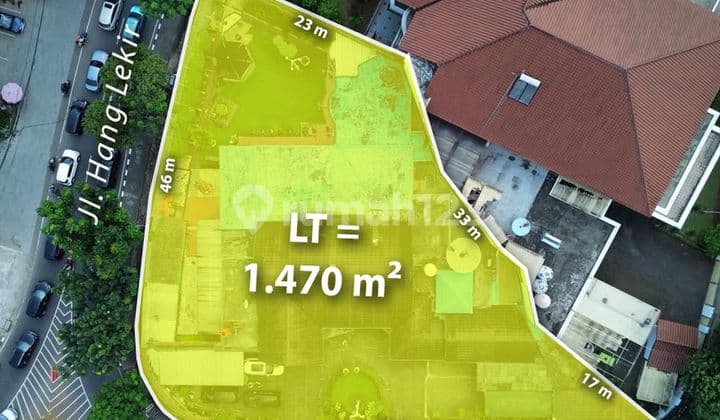 For Sale Commercial Land Pakubuwono 1470 SqM Kebayoran