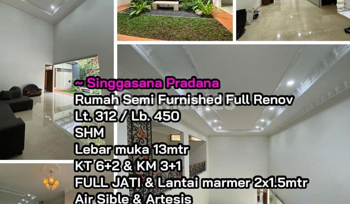 Turun Harga, Termurah, Rumah Singgasana Pradana, Full jati dan marmer