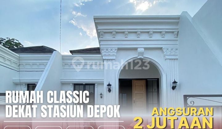 Rumah Cantik Clasik Dekat Stasiun Depok Bebas Banjir Oke Banget