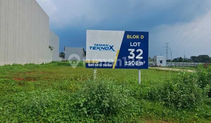 Kavling Taman Tekno X Hoek Utara - Barat Langka sisa 5 unit BSD