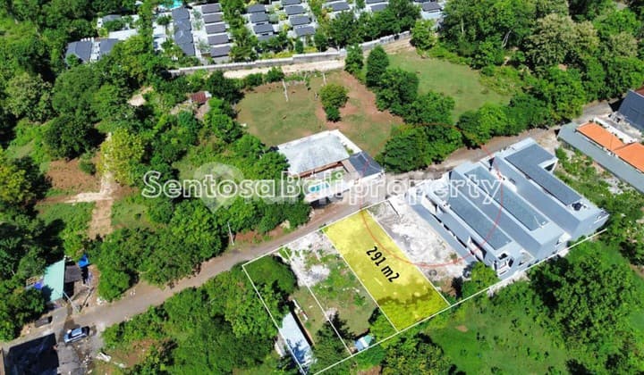 Freehold land sale 291m2 - Balangan Jimbaran Bali , link Villa
