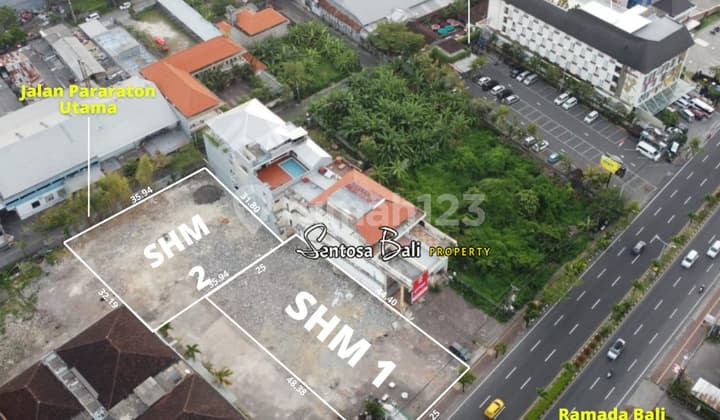 Tanah di Jalan Utama Sunset Road Kuta , Badung Bali