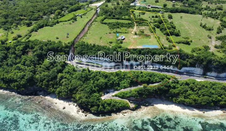 Tanah 9300m² Tepi Tebing View Laut di Kutuh Ungasan