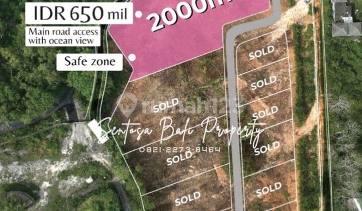 Ocean Viee Land - Bingin sari Pecatu Bali LT2.000m²