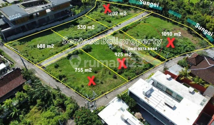 Tanah di Pererenan Canggu Akses Shortcut ke Pantai Lima Dekat Pantai