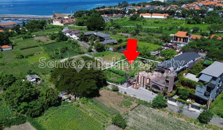 Tanah 17 are di Matahari terbit Sanur denpasar , lingkungan Villa - view laut